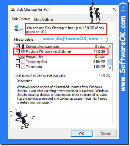 Windows 10 and more free disk space!