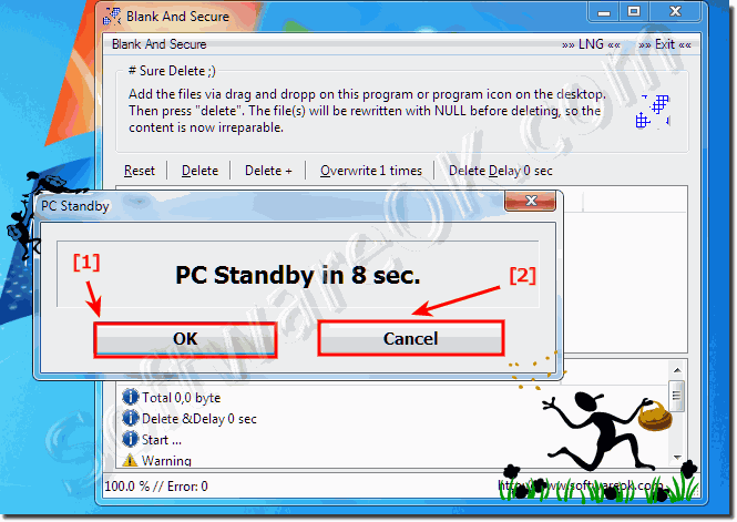 Delete Secure and Shutdown or Standby Dialog!