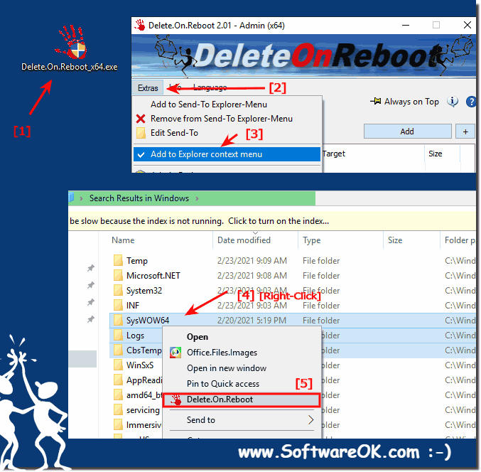 Delete at Windows Restart from Microsoft File Explorer!