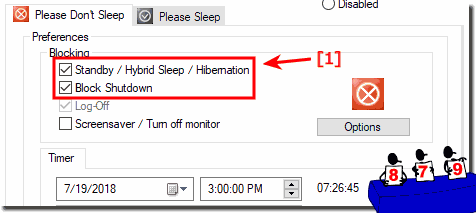 Prevent and shut down Windows sleep mode!