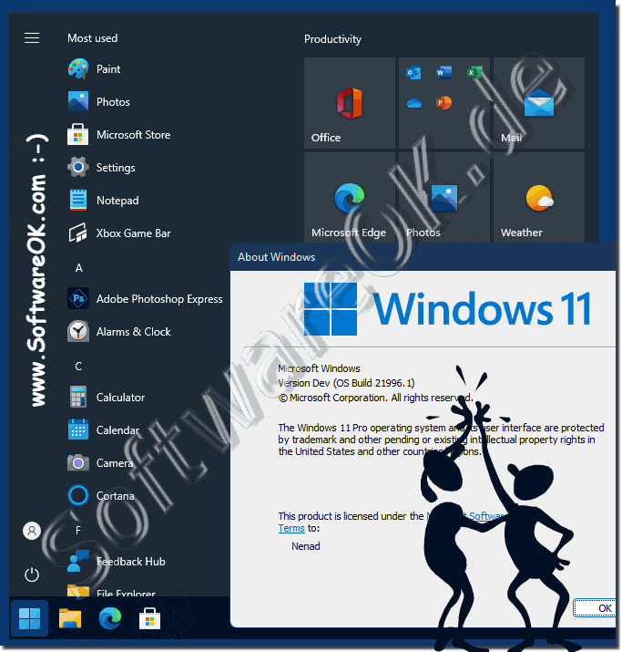 Classic start menu on Windows 11!