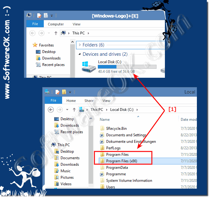 Program Files (x86) in Windows 8.1 x64 64-Bit!