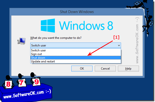 Shut Down Windows Dialog Box in Windows-8!