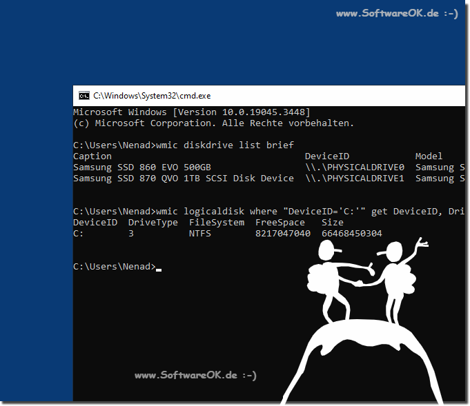 Drive information using the command prompt!