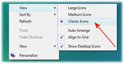 Desktop icons and symbols in Vista / Windows 10, 8.1, 7 Classic symbols