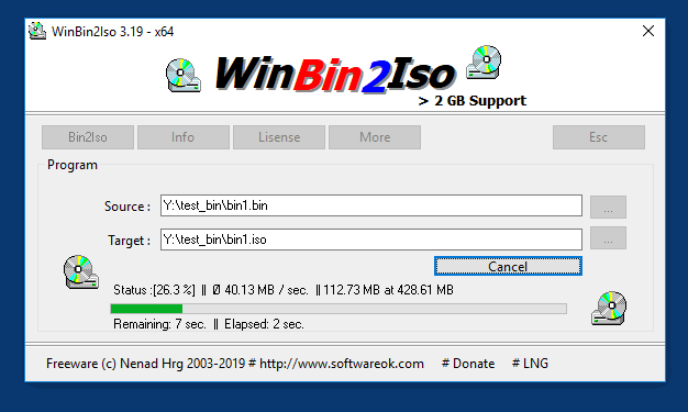 Windows BIN to ISO Converter Software for free 10, 8.1, 7.0 and MS Server Systems!