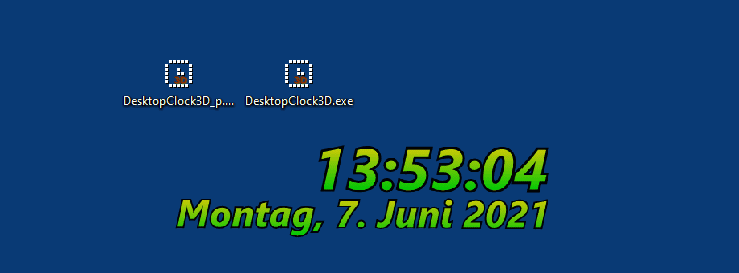 3D desktop clock for MS Windows OS!