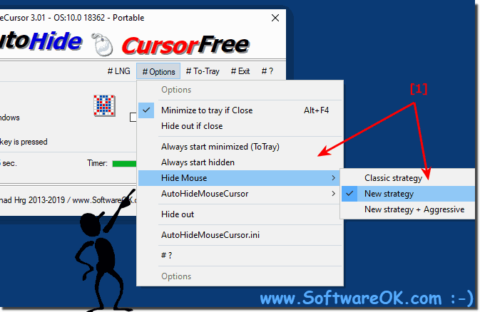 Mouse Cursor Hiding Classic and New Strategy for Windows!