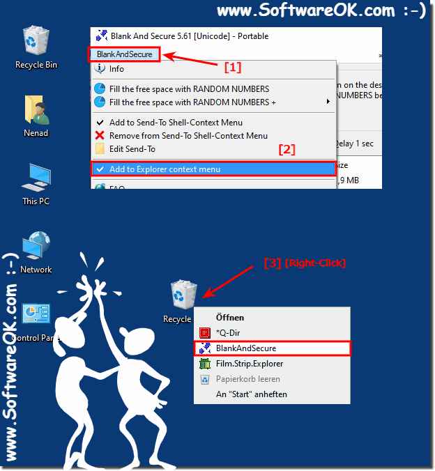 Recycle Bin erase the data safely on Windows!