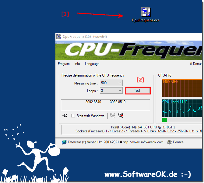 Simply repeat the CPU frequency Test!