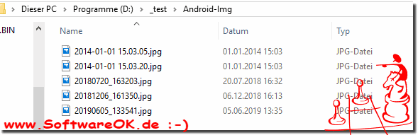 Convert Date Name to File Time from Android Smartphone!