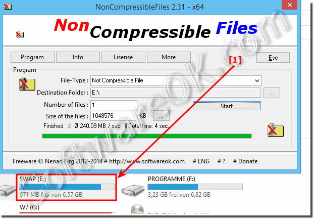 File size Limitations of non compressible file!