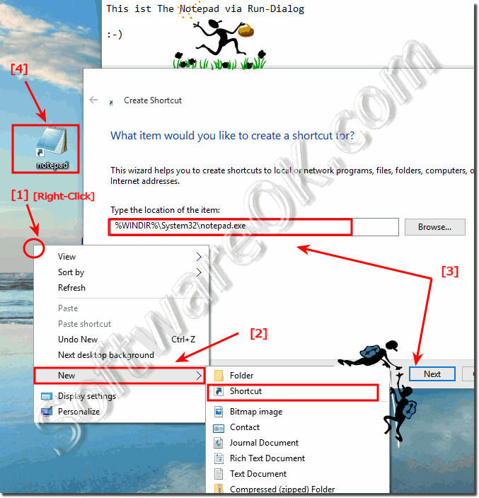 where is notepad in windows 10