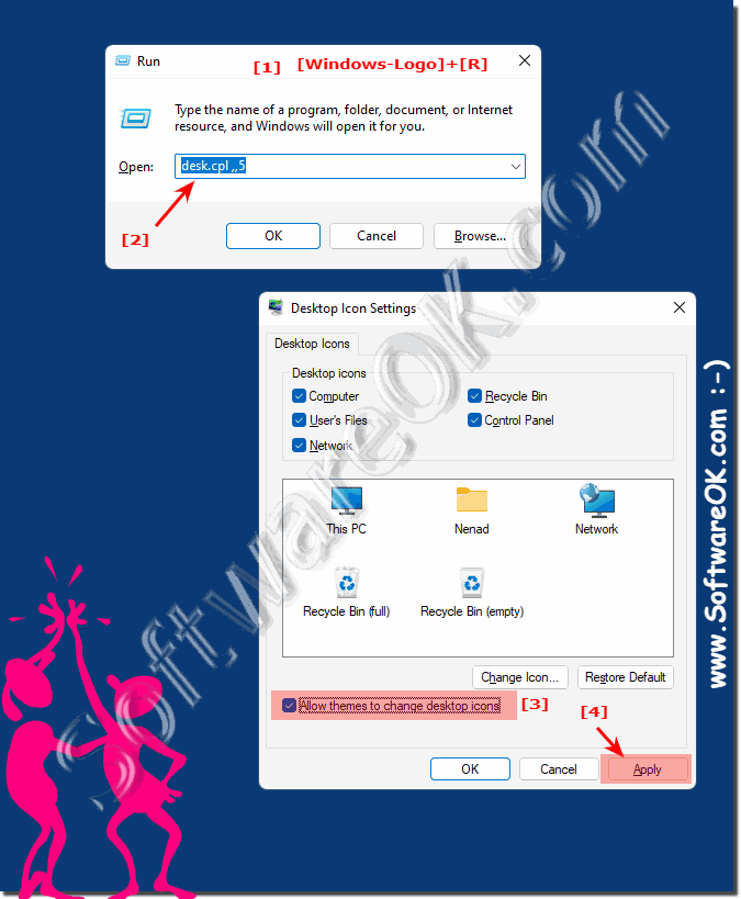 Windows desktop icons move randomly!