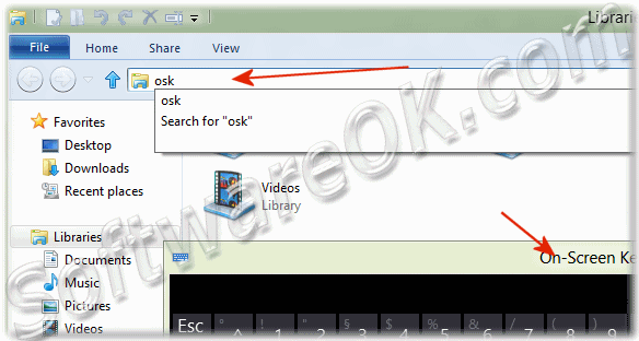 Call the On-Screen Keyboard over Windows-8 Explorer
