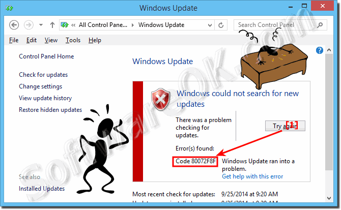 Fix Error Code 80072F8F on Windows 8..1 Update!