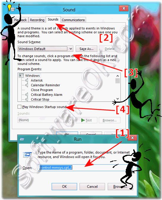 Modify, customize or disable Sound Theme in Windows-8 and Windows-7