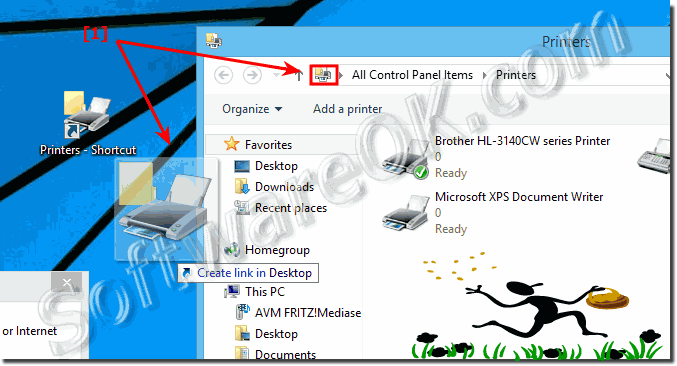 Printers Folder Desktop Shortcut for Windows 8.1 and 10!