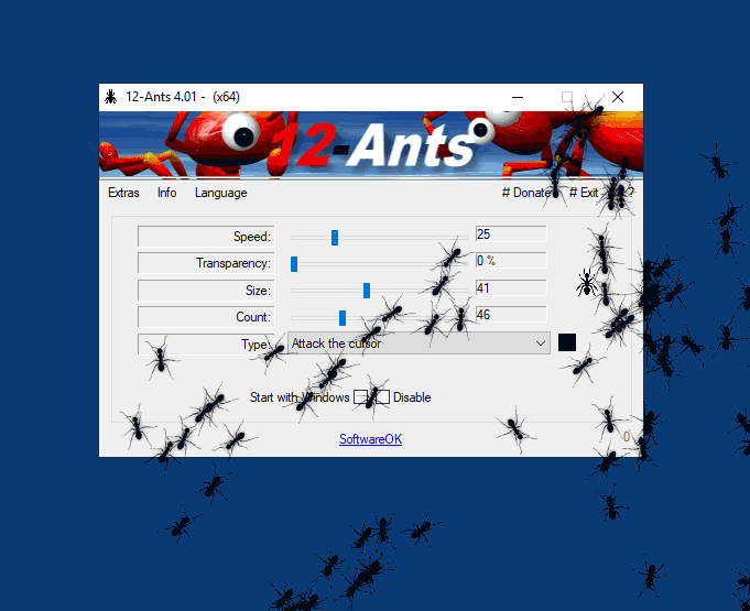 Crawlingly ants also for the Windows 10 Desktop Home and Pro!