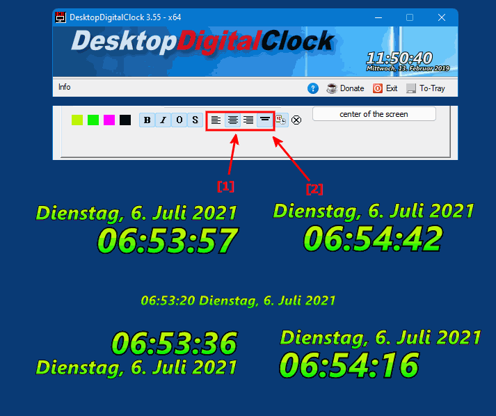 On Windows 11 the individual Digital Watch on the desktop!