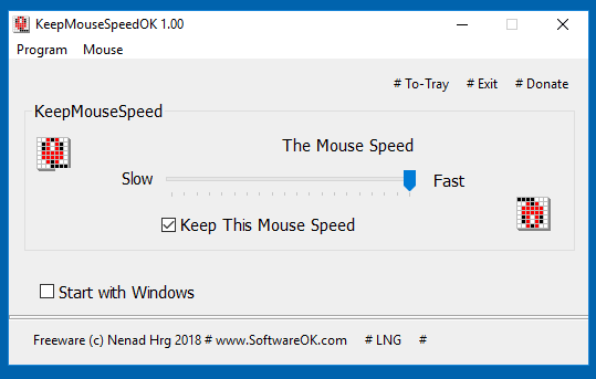 Please keep my Mouse Speed OK on Windows 10/8.1/7.0!