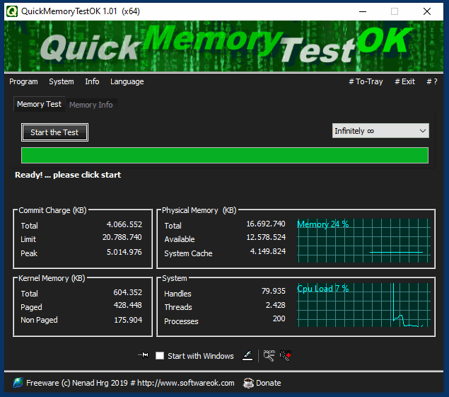 Windows 10 QuickMemoryTestOK full